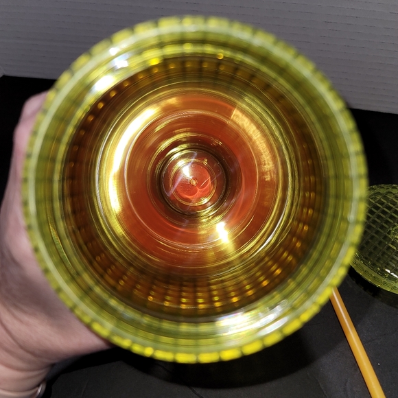 NEW Starbucks 2022 Lemon Yellow Pink Gradient Ombre Grid 24oz Venti Tumbler - Picture 3 of 6